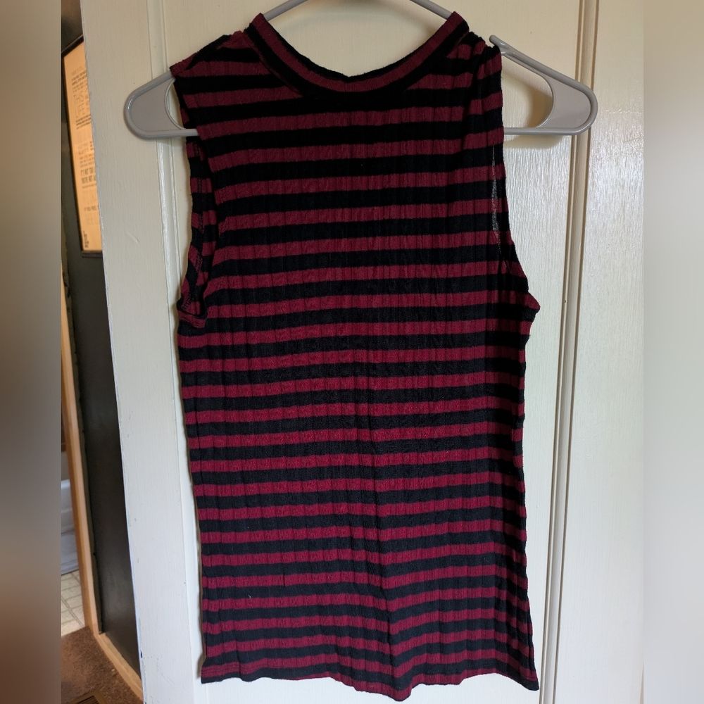 High Neck Tank Top Shirt